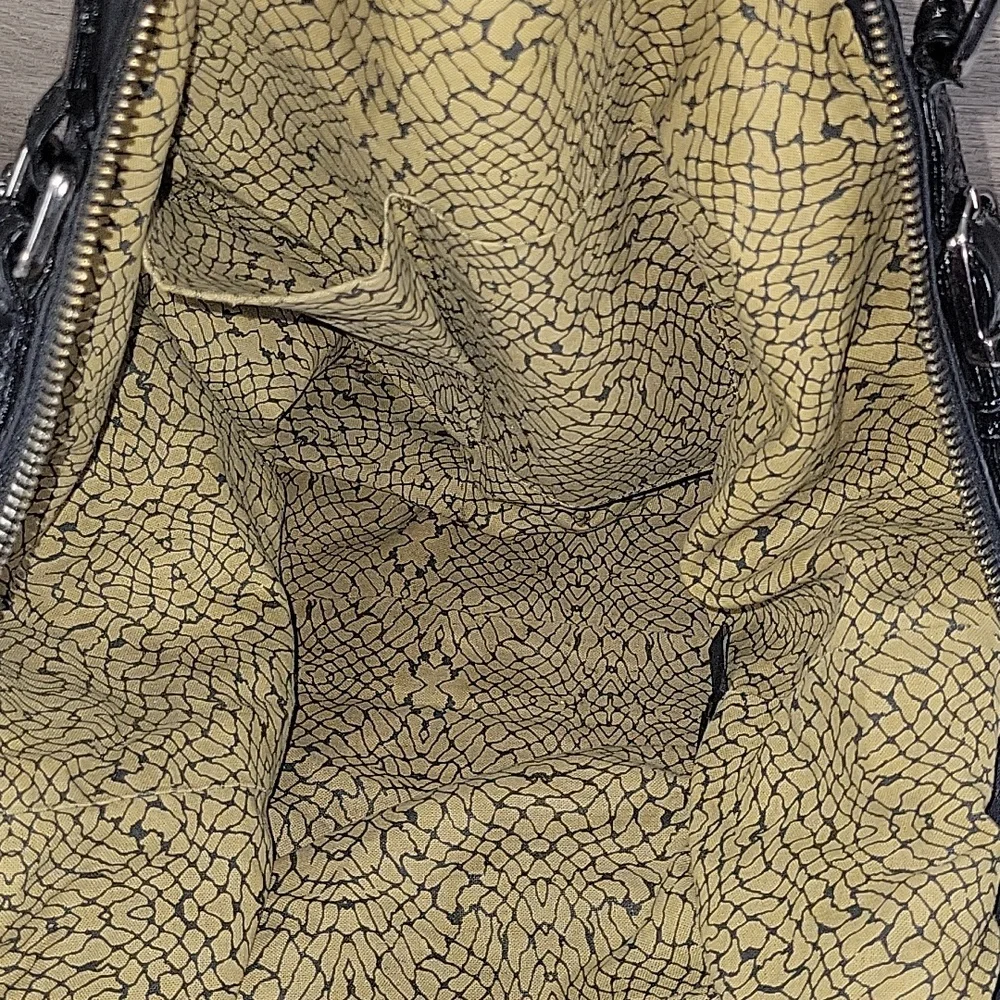 Hobo International Black Nylon /Leather Shoulder Bag